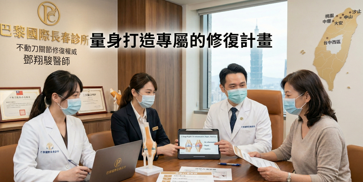 退化性膝關節炎該怎麼辦？專科醫師教你的四步驟「免開刀」修復指南