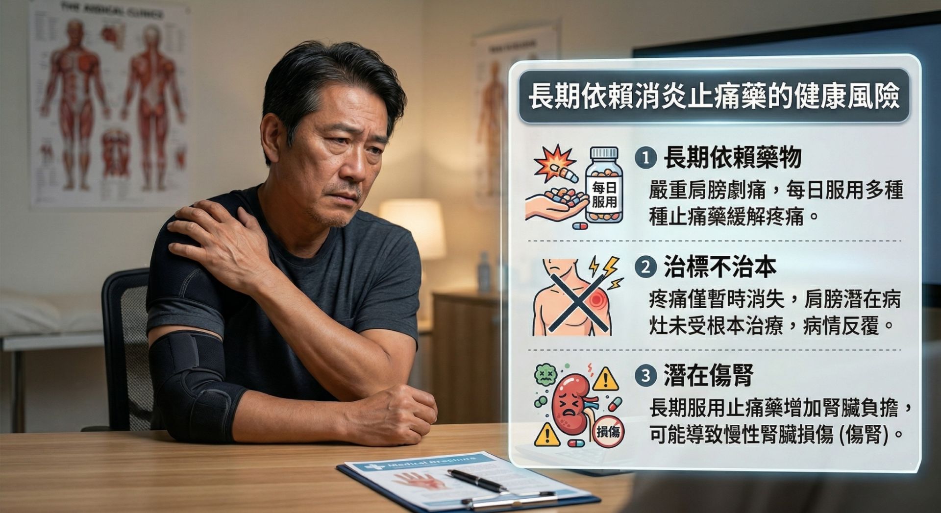 傳統治療瓶頸與吃止痛藥的風險