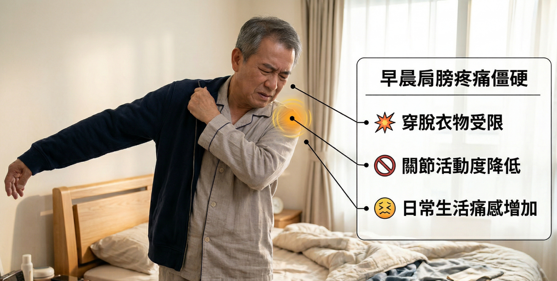 五十肩肩膀痛不開刀修復