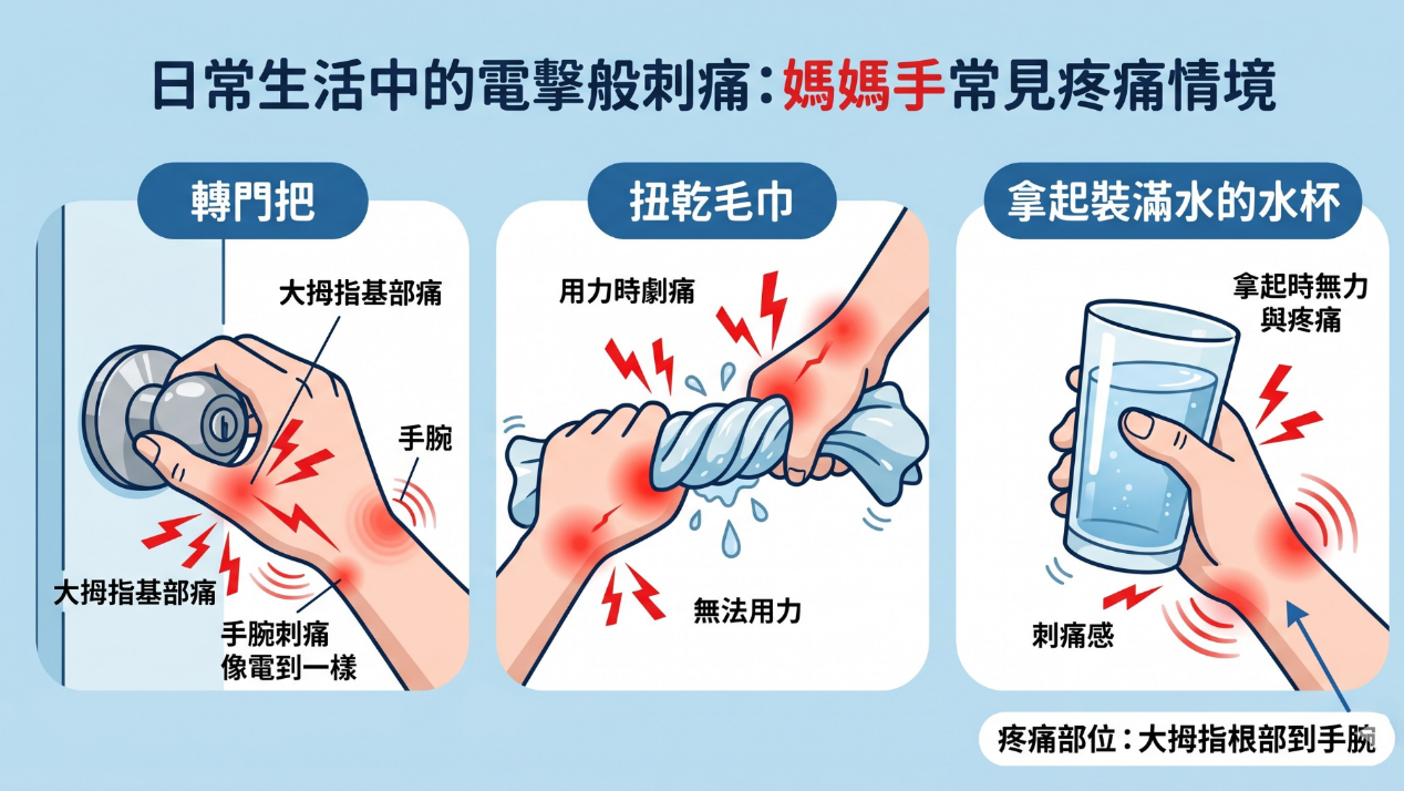 媽媽手疼痛難忍？解密發炎成因，這幾種「日常地雷」你踩中了嗎？