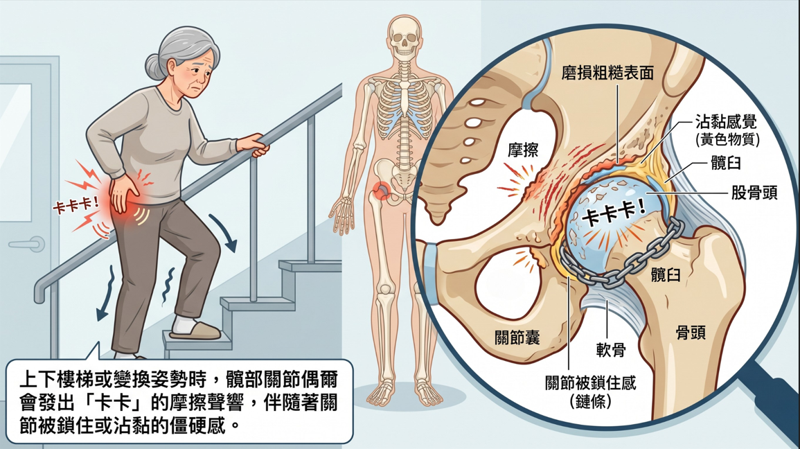 髖關節退化怎麼辦？別讓疼痛限制步伐！帶您了解「二次離心PRP」修復關鍵