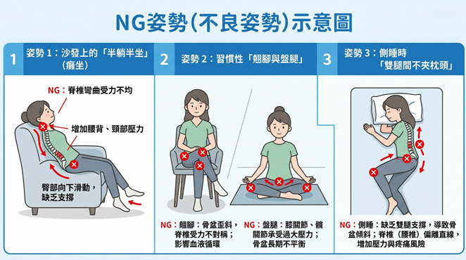 痛到走不動？這 3 個「以為在休息」的姿勢，正在悄悄毀掉你的髖關節！
